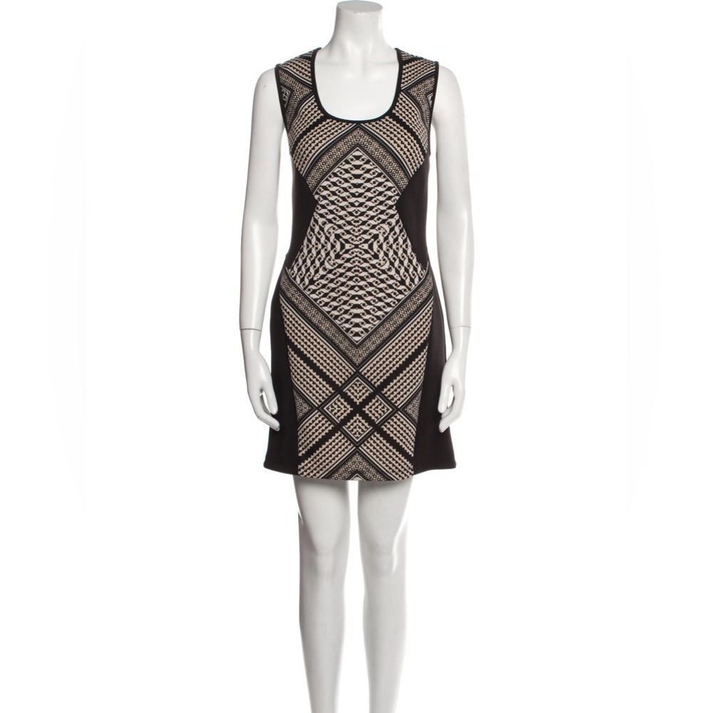 CARMEN MARC VALVO | Abstract Color-block Dress